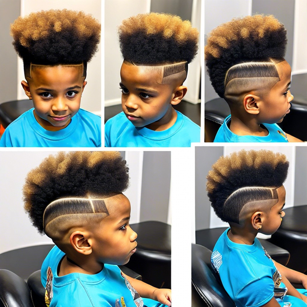 afro burst fade for ethnic hair types