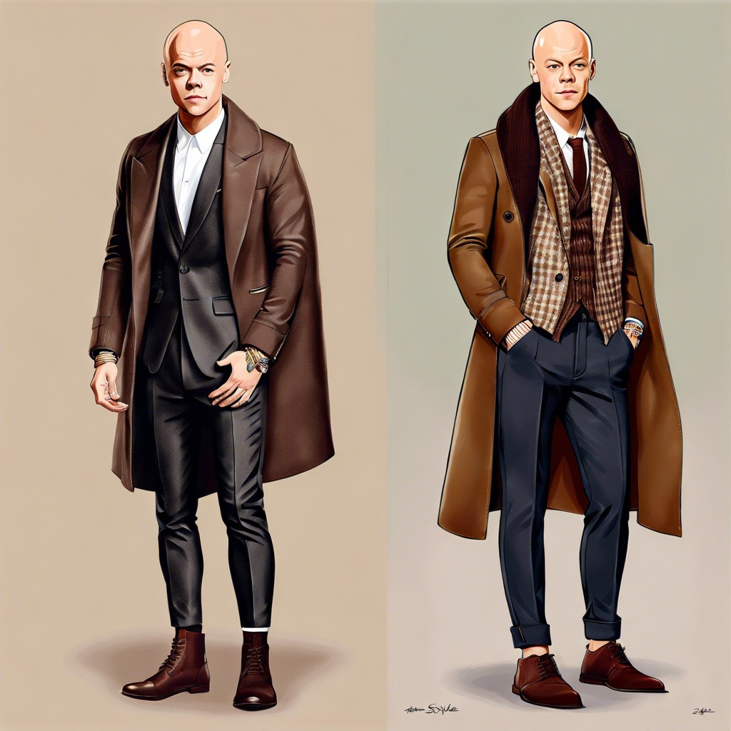 art projects fan art series depicting harry with different bald looks