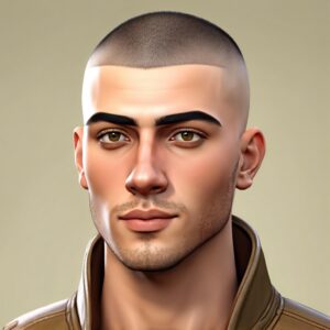 Conceal Or Reveal Styling A Buzz Cut With A Prominent Forehead - dskz77r