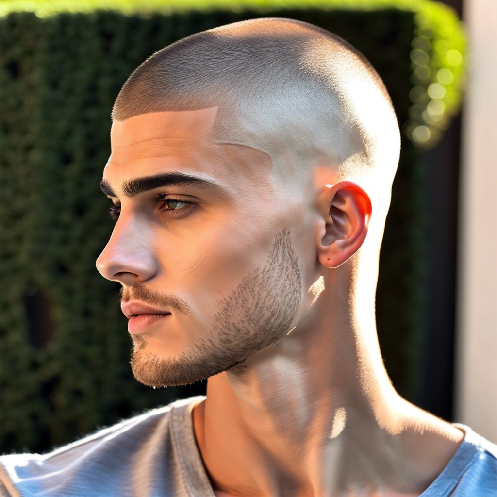 15 Buzz Cut Without Beard Ideas for a Sharp Look – Burst of Style