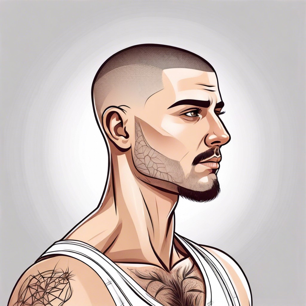 15 Buzz Cut No Beard Ideas to Enhance Your Look – Burst of Style