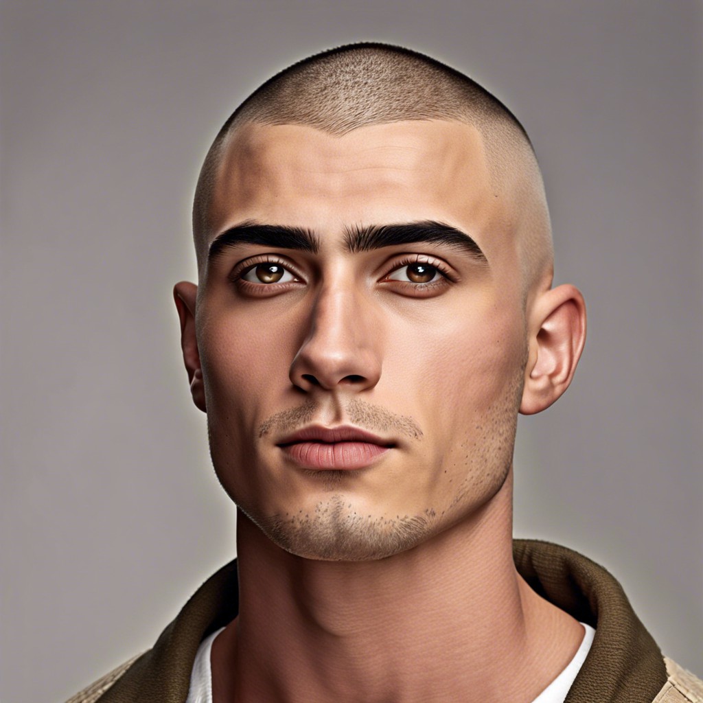 15 Buzz Cut No Beard Ideas to Enhance Your Look – Burst of Style