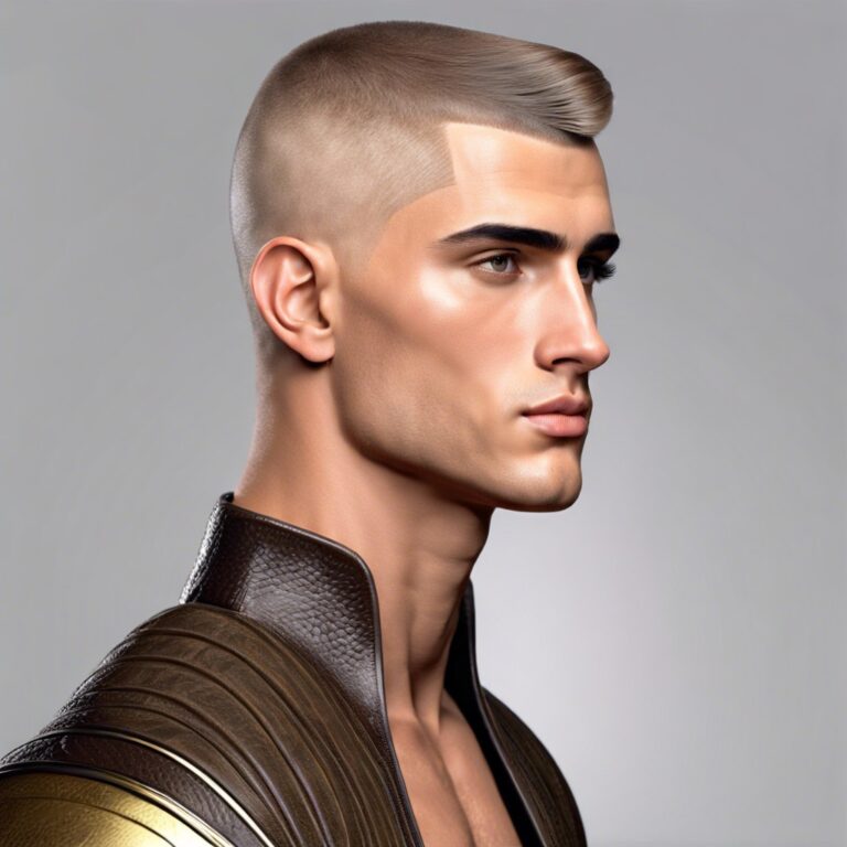 Conceal Or Reveal Styling A Buzz Cut With A Prominent Forehead - a921m37