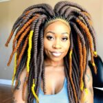 crochet dreads with soft burst fade