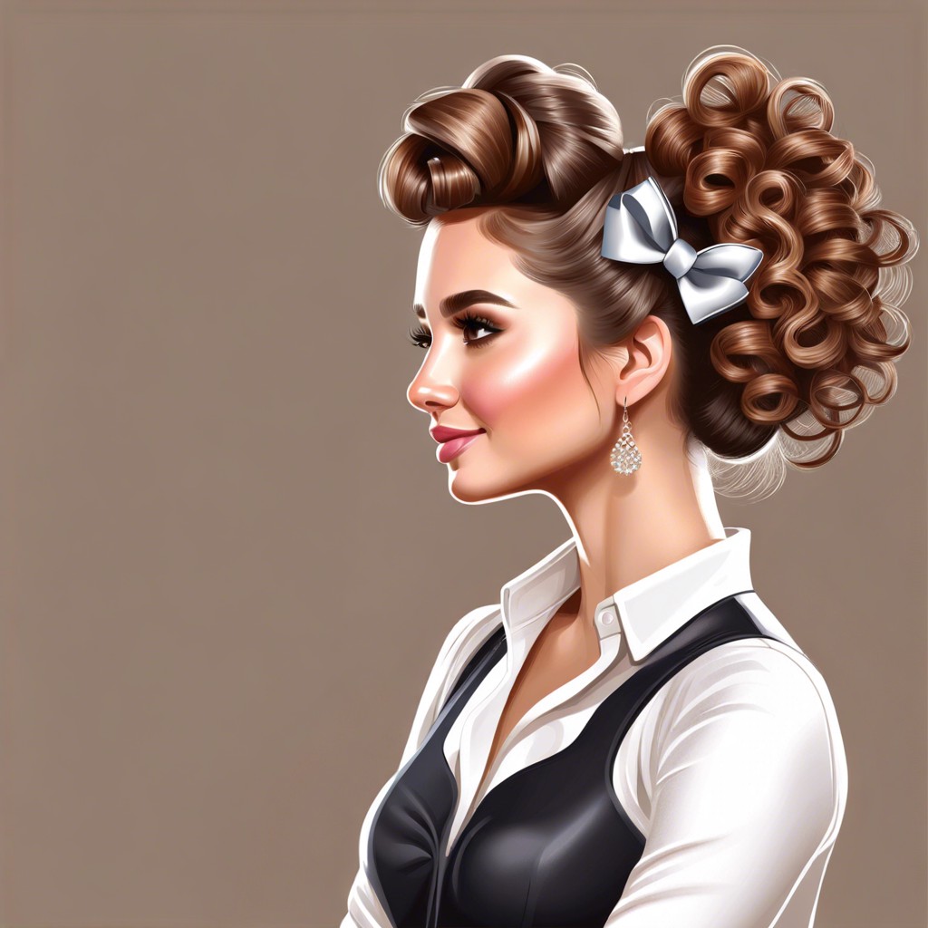 curly hair bow