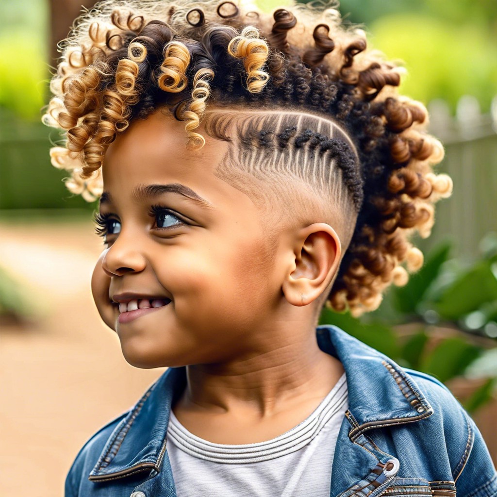 curly top burst fade for natural hair