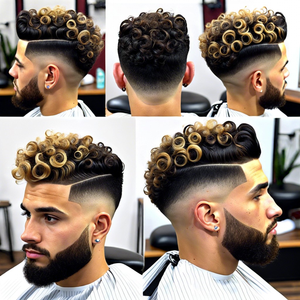 curly top edgar with low burst fade