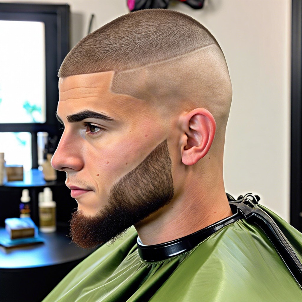 fade the sides subtly into a longer brush up top