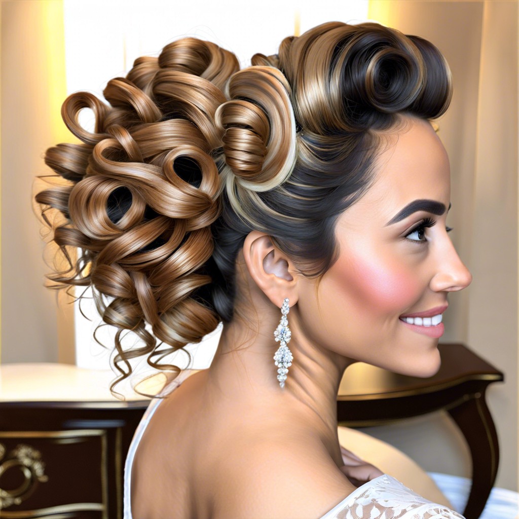 french twist for curls
