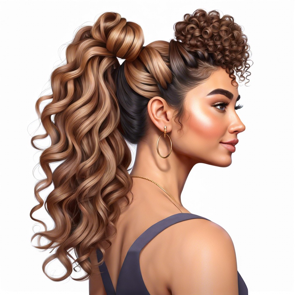 half up top knot