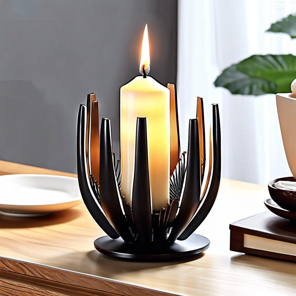 heat dissipating candle holder