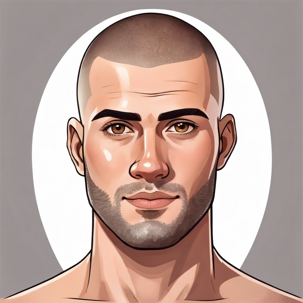 15 Buzz Cut Without Beard Ideas for a Sharp Look – Burst of Style