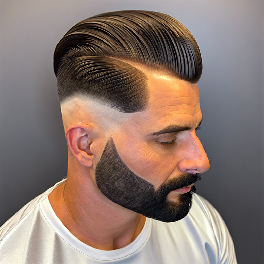induction cut with natural widows peak