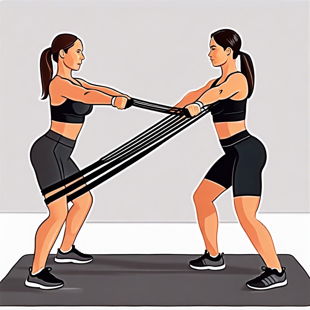 intensity reducing exercise resistance bands