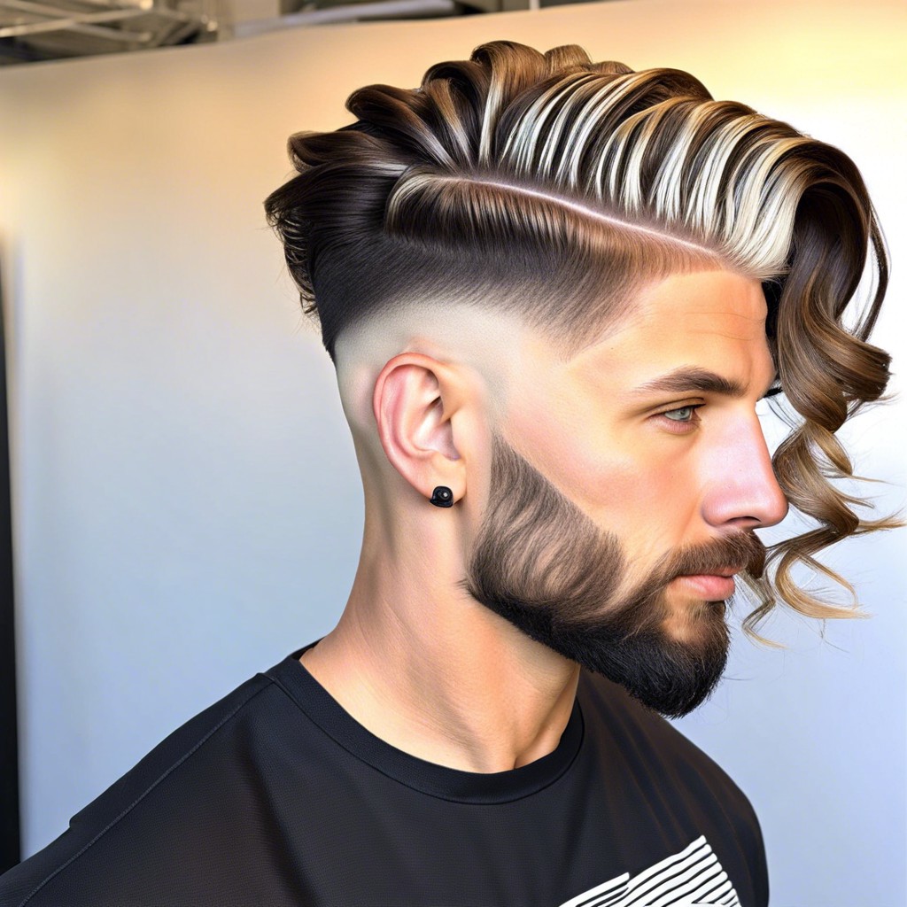 long textured waves and low fade