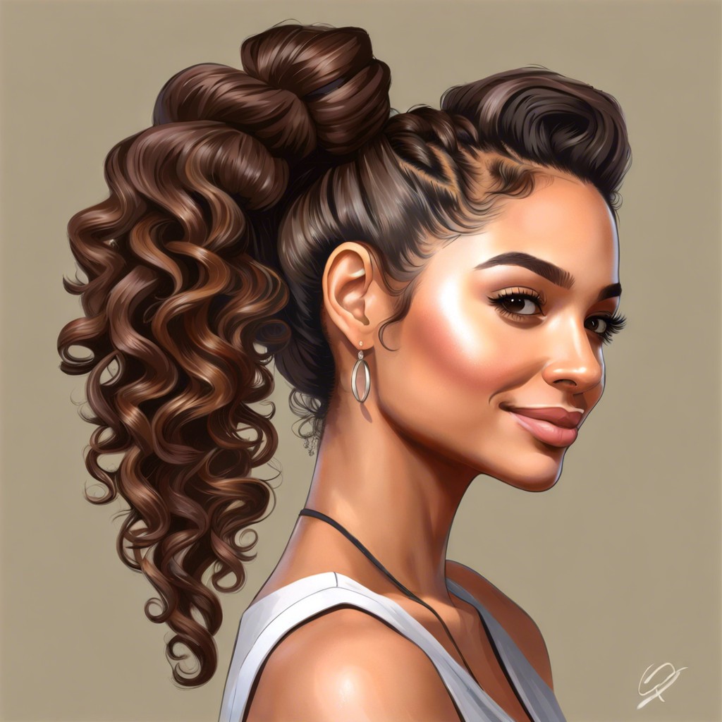 low ponytail twist
