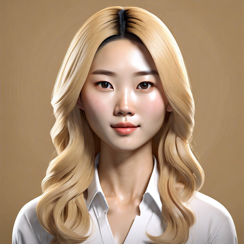 photo exhibition featuring portraits of blonde asians
