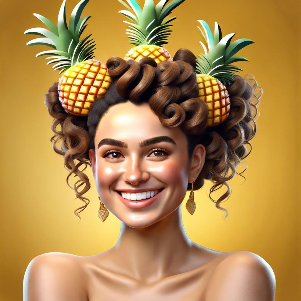 pineapple updo