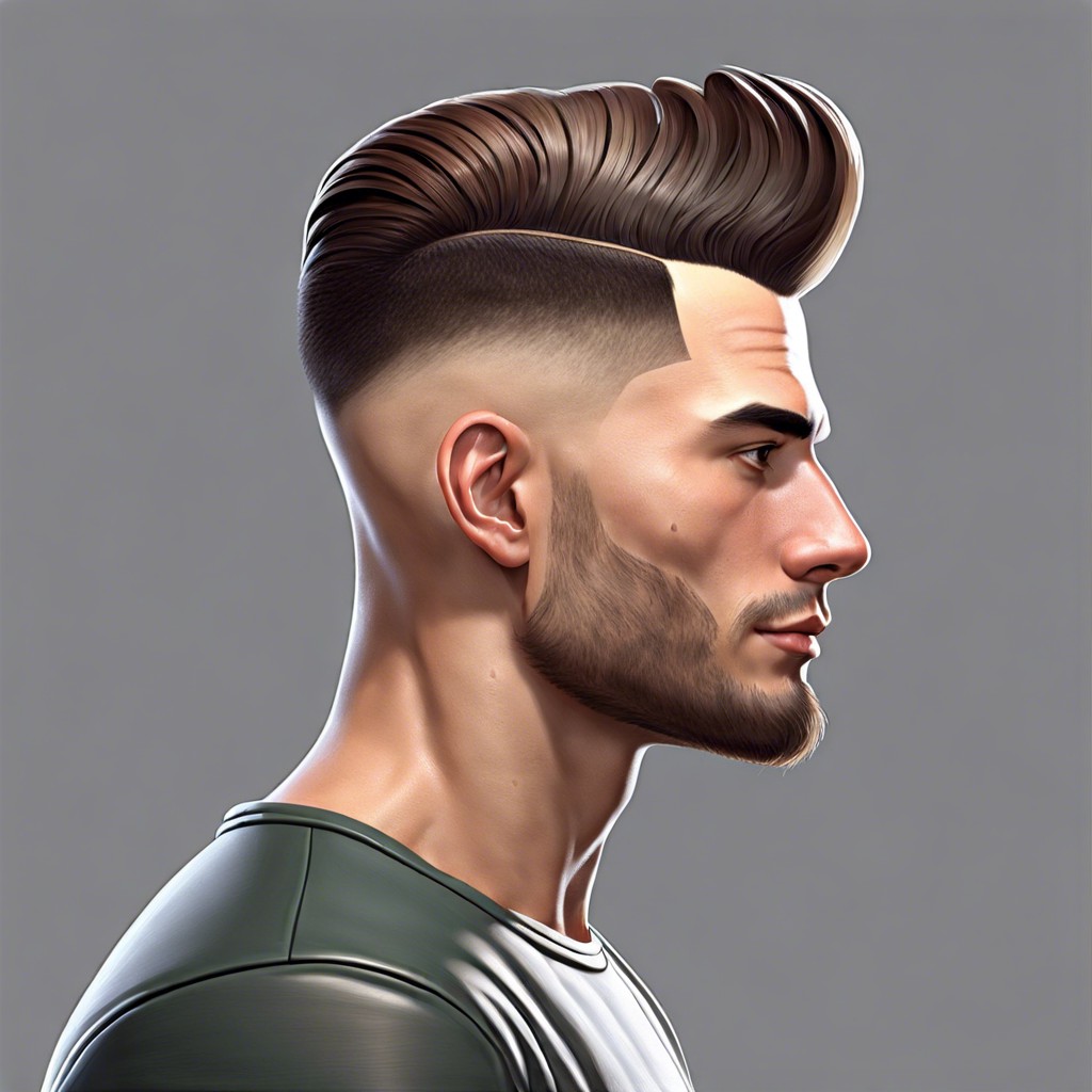 short pompadour