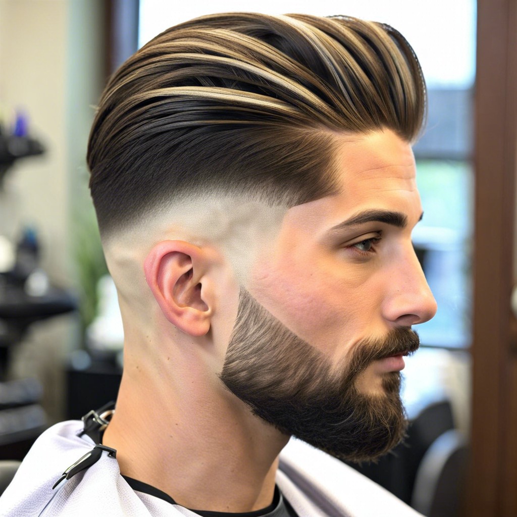 shoulder length layers with low fade