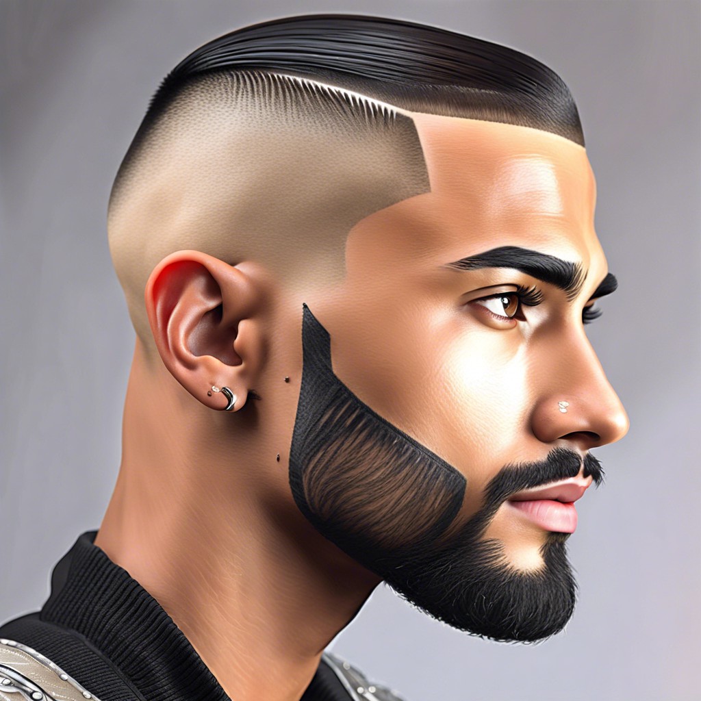 tapered edge buzz cut