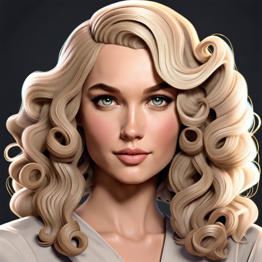 ash blonde gatsby curls