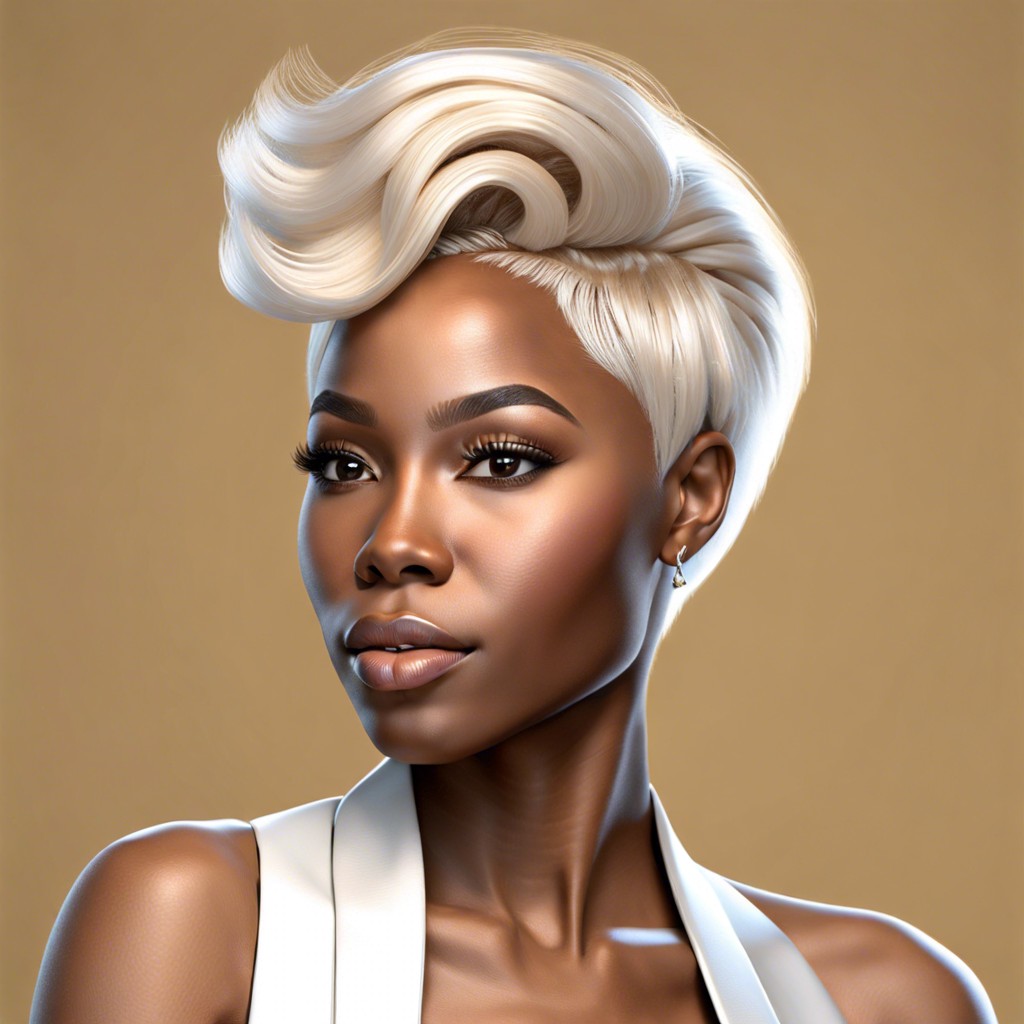 15 Tapered Short Platinum Blonde Hair On Black Girl Styles Burst Of Style