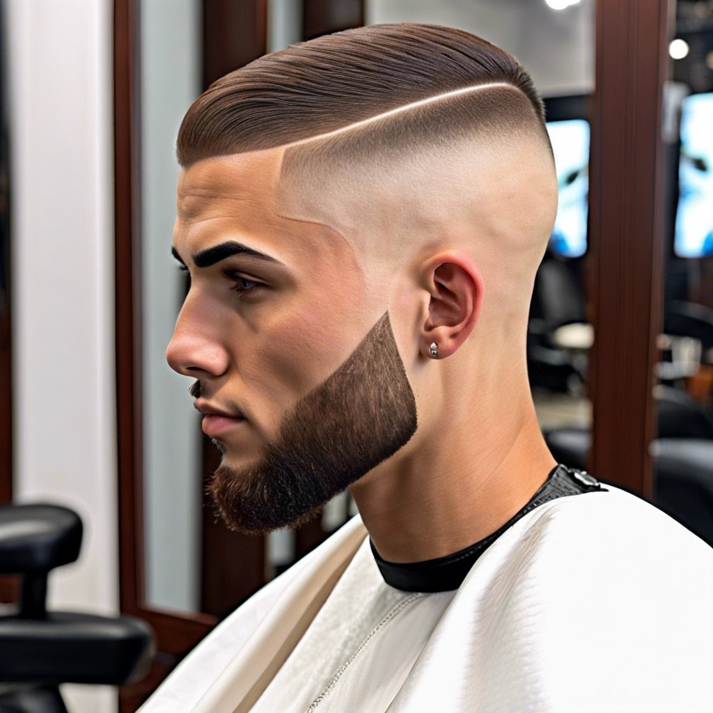 low fade with side part