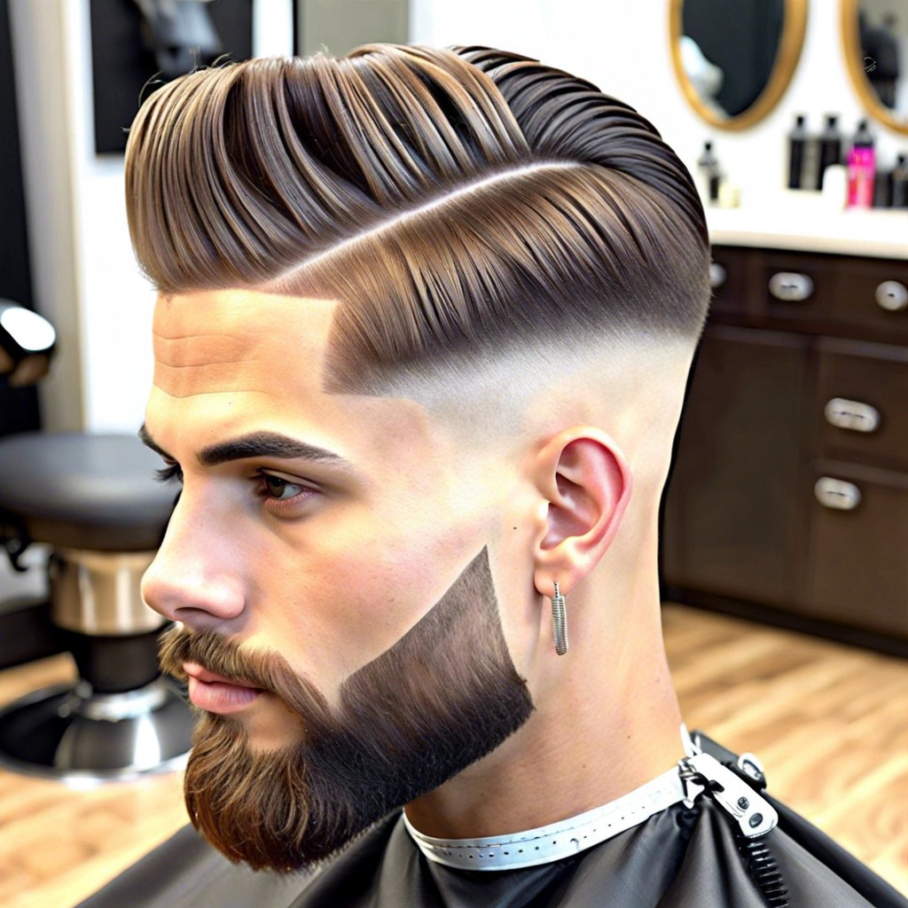 low taper fade with long top