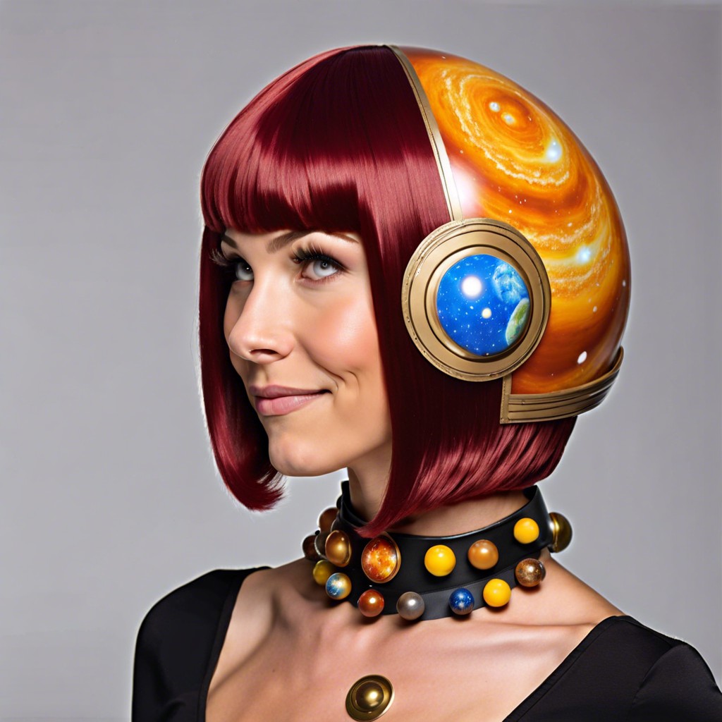 solar system themed buzz cut
