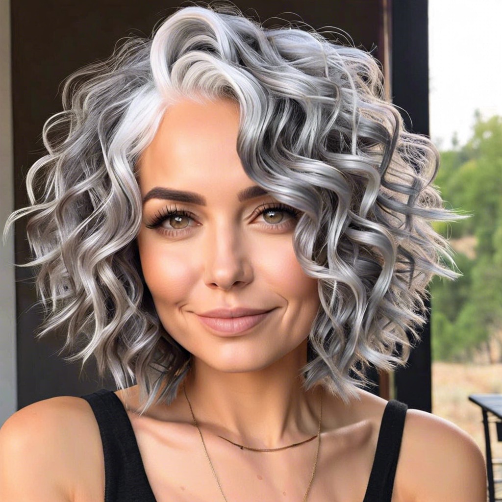 15 Ideas for Choppy Short Curly Hairstyles for Grey Hair – Burst of Style